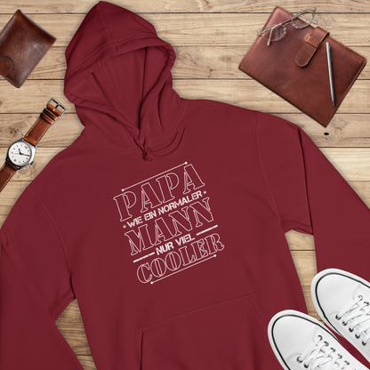 Papa wie ein normaler Mann - Bio Hoodie