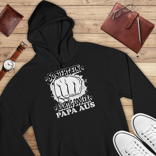 So sieht ein richtig cooler Papa aus - Bio Hoodie