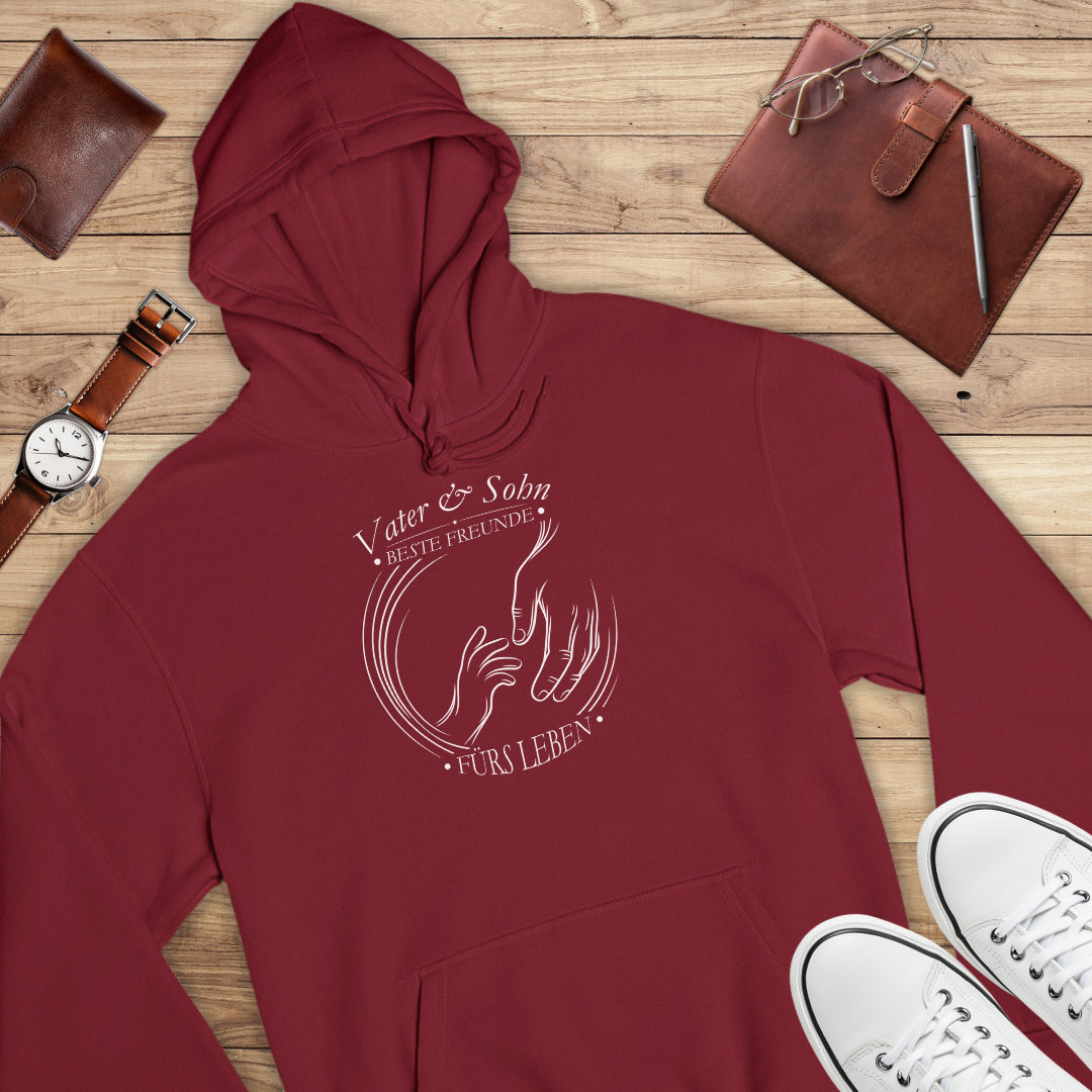 Vater & Sohn beste Freunde fürs Leben II - Bio Hoodie