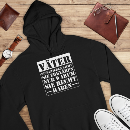 Väter diskutieren nicht - Bio Hoodie