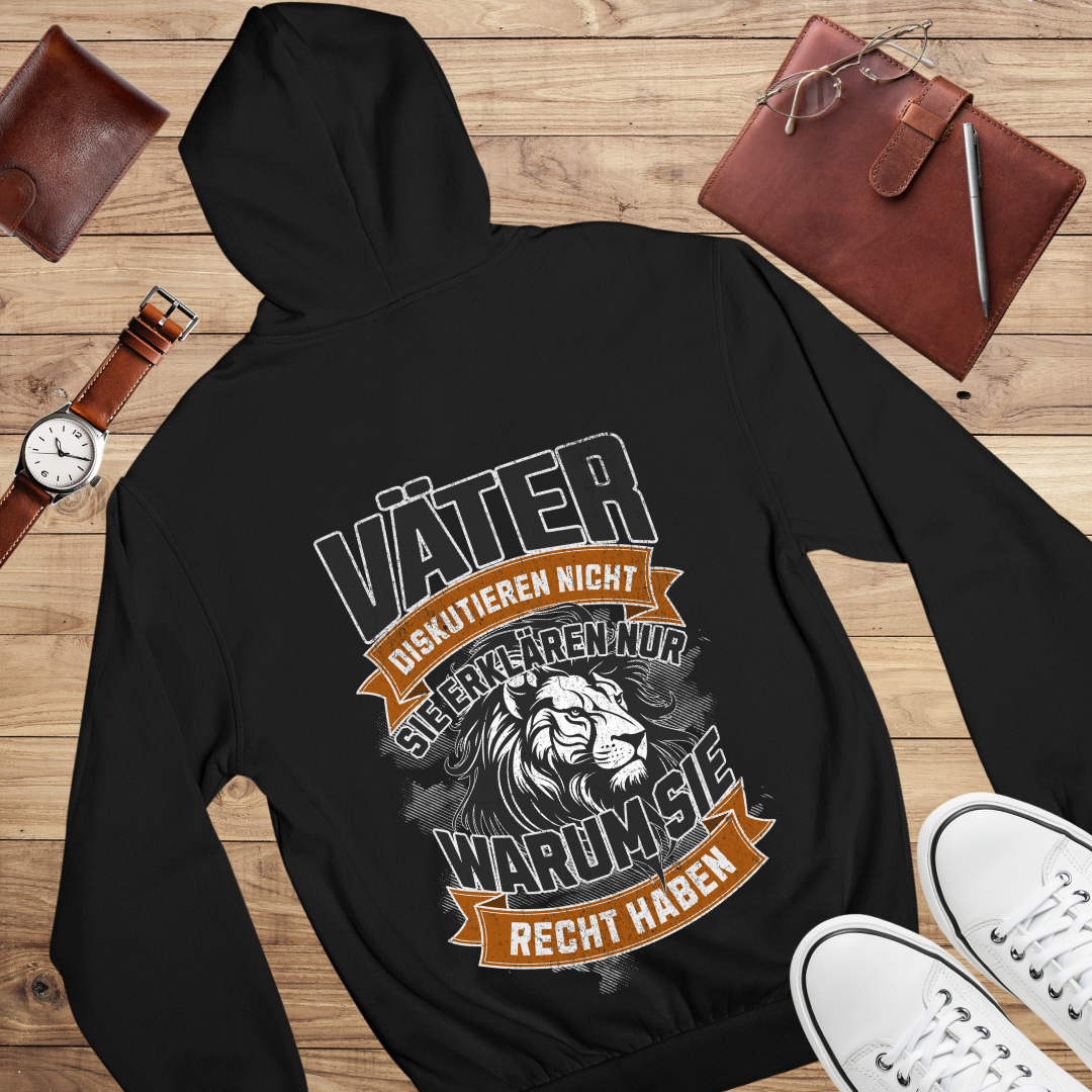 Väter diskutieren nicht - Bio Hoodie
