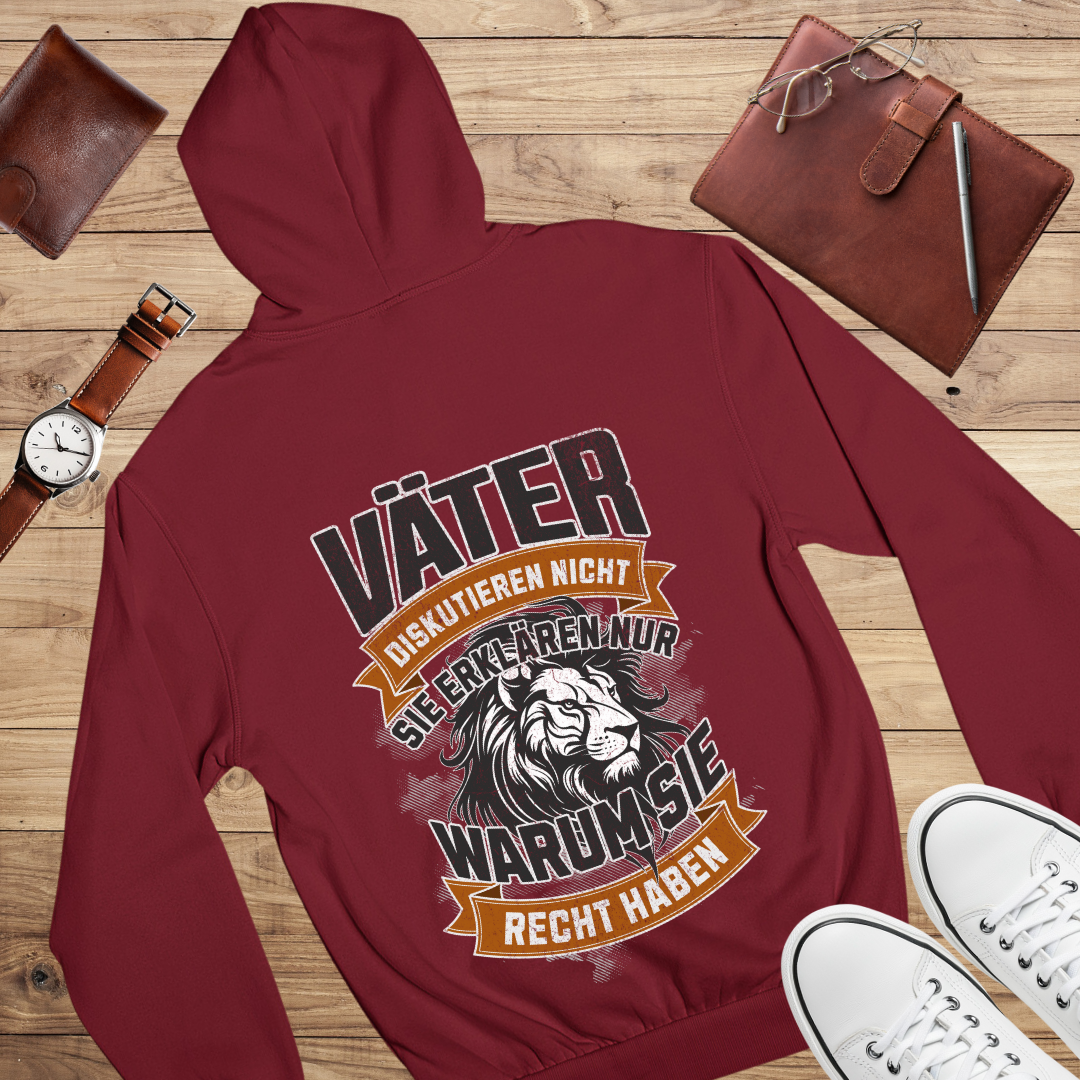 Väter diskutieren nicht - Bio Hoodie