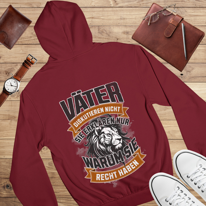 Väter diskutieren nicht - Bio Hoodie