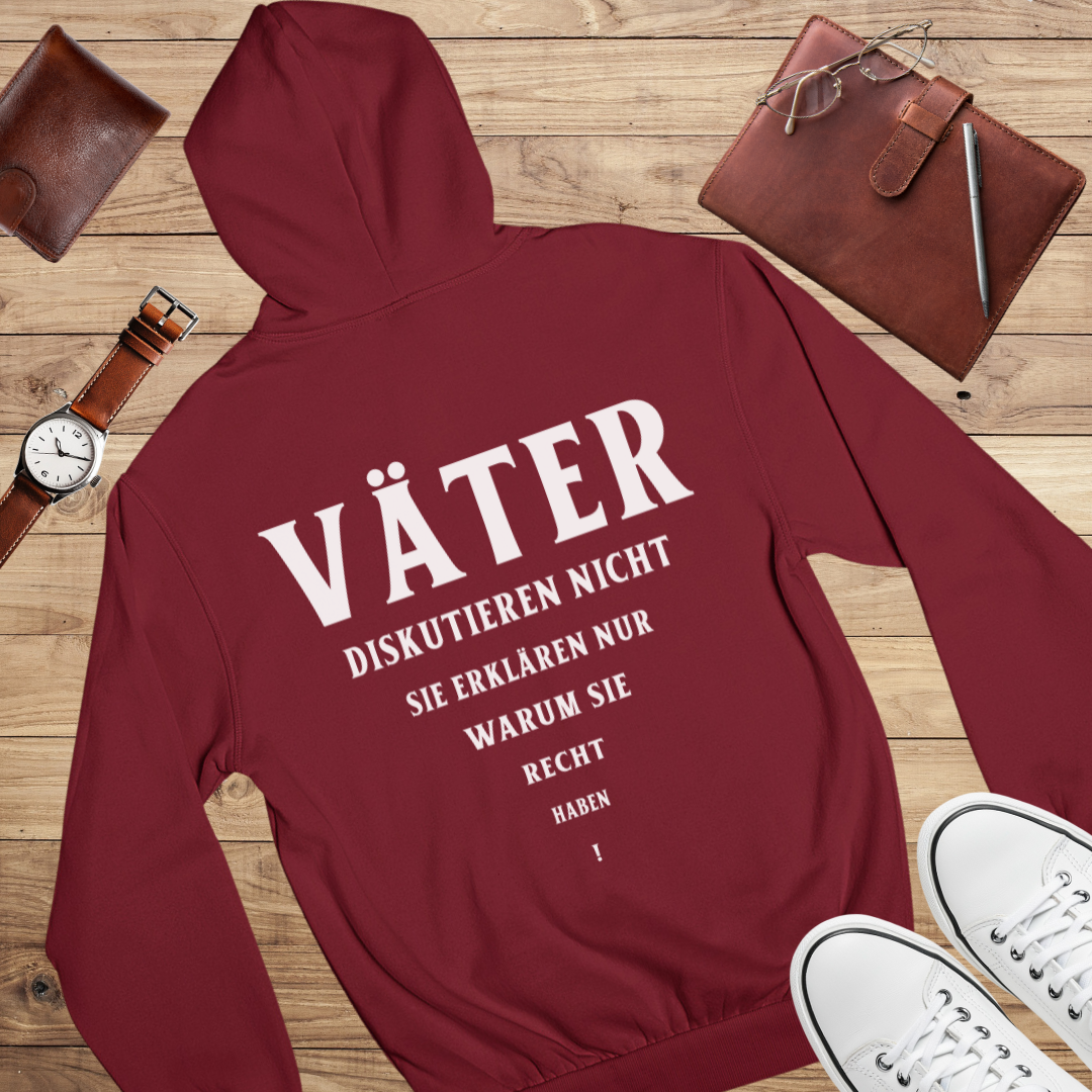 Väter diskutieren nicht II - Bio Hoodie