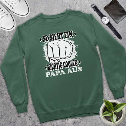So sieht ein richtig cooler Papa aus - Bio Pullover