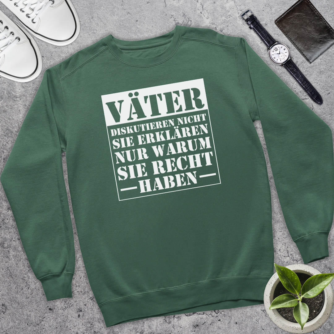 Väter diskutieren nicht - Bio Pullover