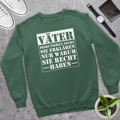 Väter diskutieren nicht - Bio Pullover