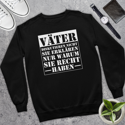 Väter diskutieren nicht - Bio Pullover