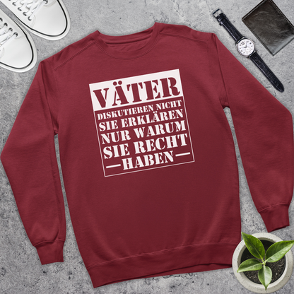 Väter diskutieren nicht - Bio Pullover