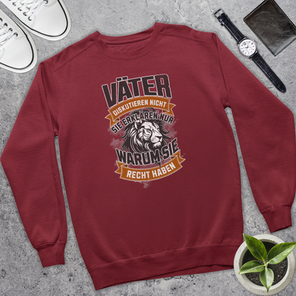 Väter diskutieren nicht II - Bio Pullover