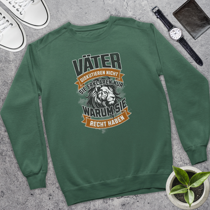 Väter diskutieren nicht II - Bio Pullover