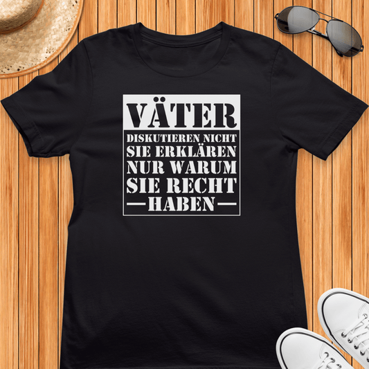 Väter diskutieren nicht - Bio T-Shirt