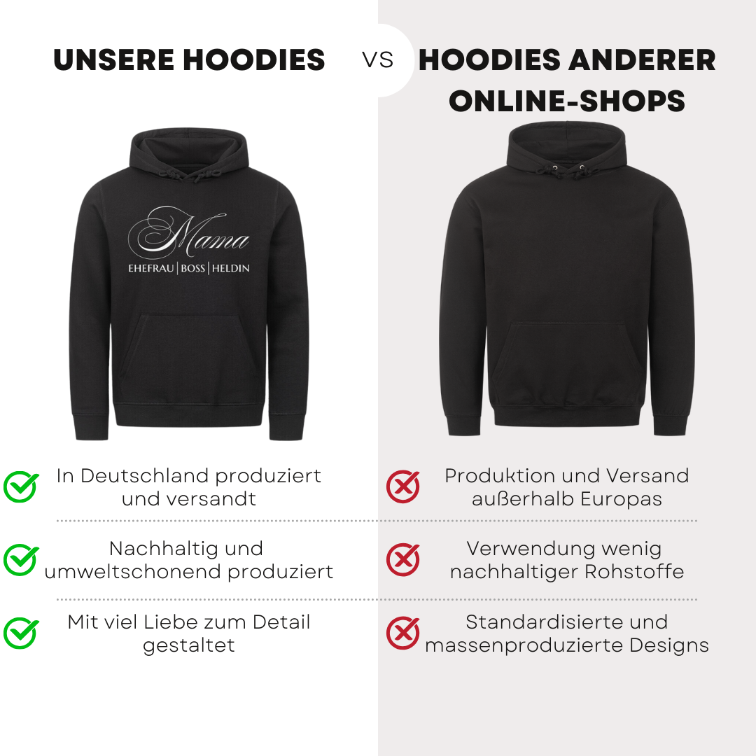 Mama Ehefrau Boss Heldin II - Bio Hoodie