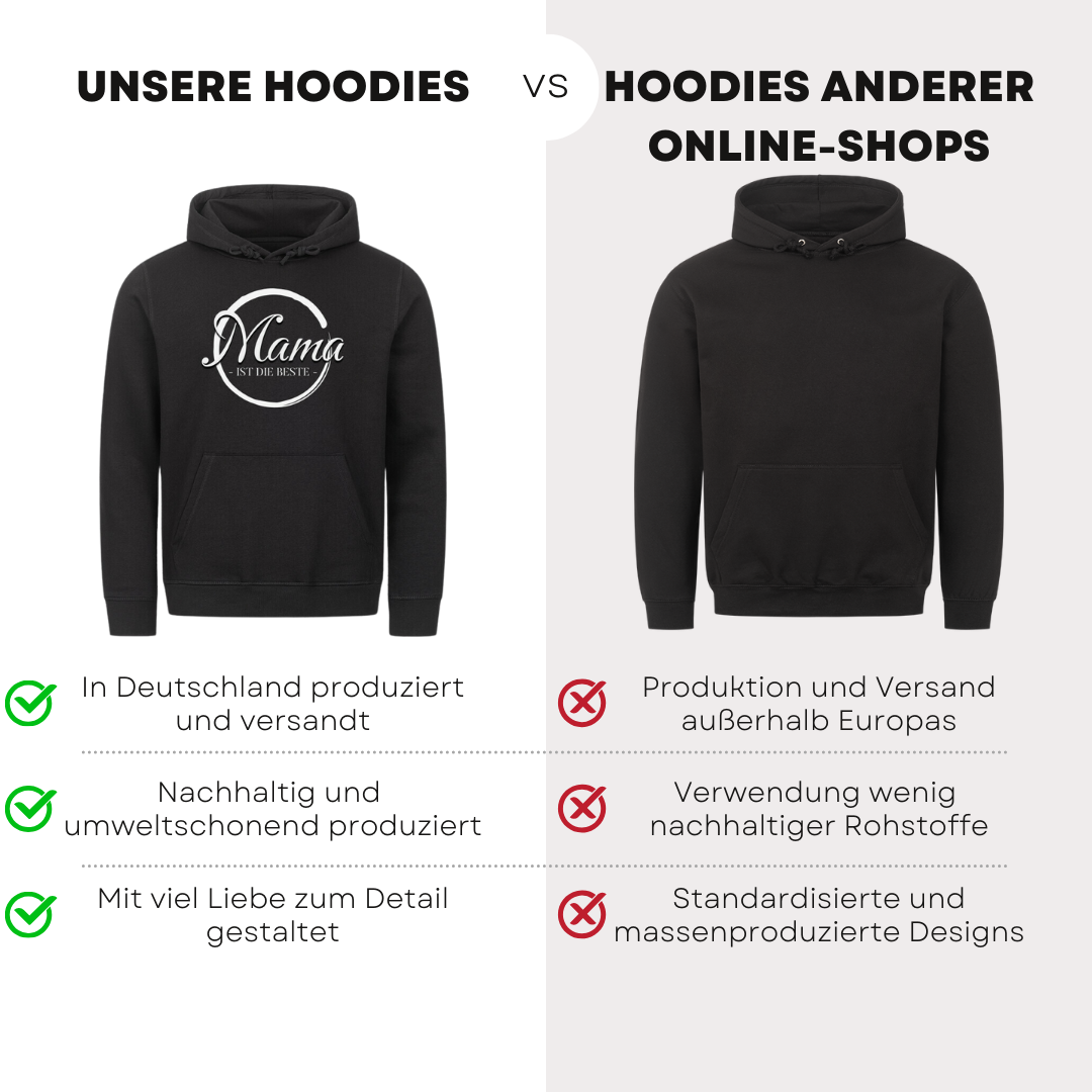 Mama ist die Beste - Bio Hoodie