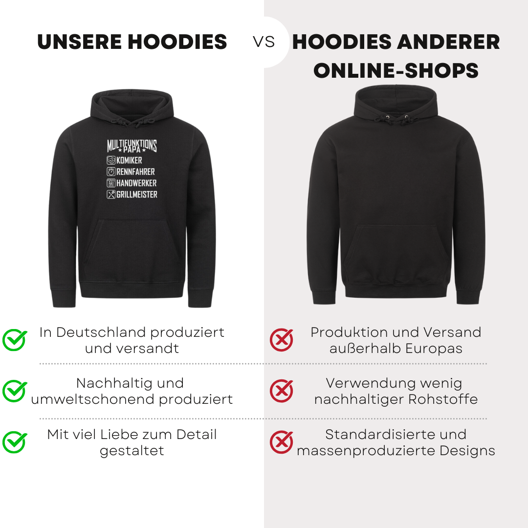Multifunktionspapa - Bio Hoodie