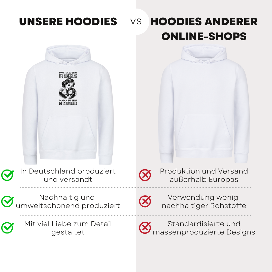 Mutter zu sein ist ein Ehre - Bio Hoodie