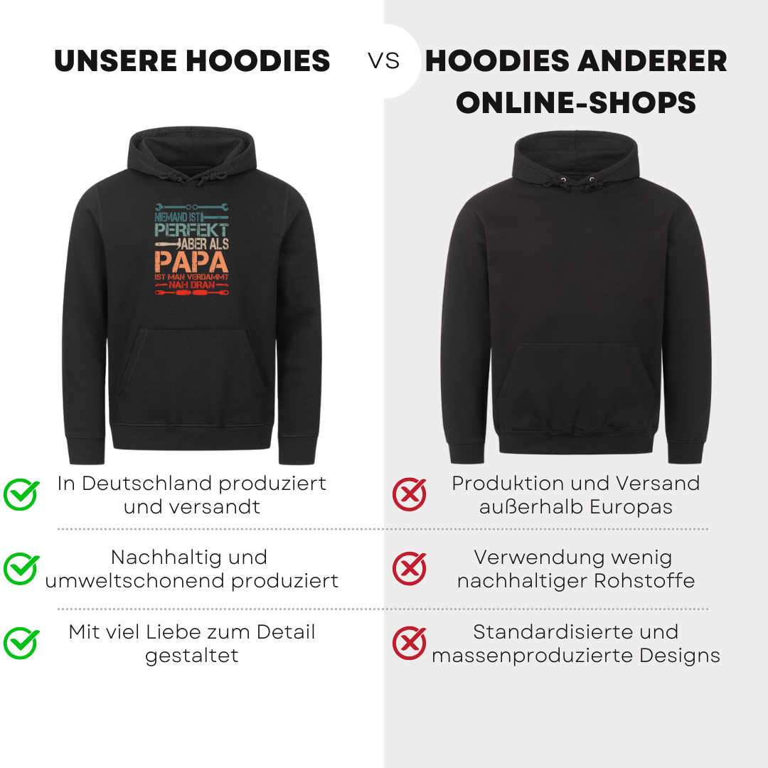 Niemand ist perfekt II - Bio Hoodie