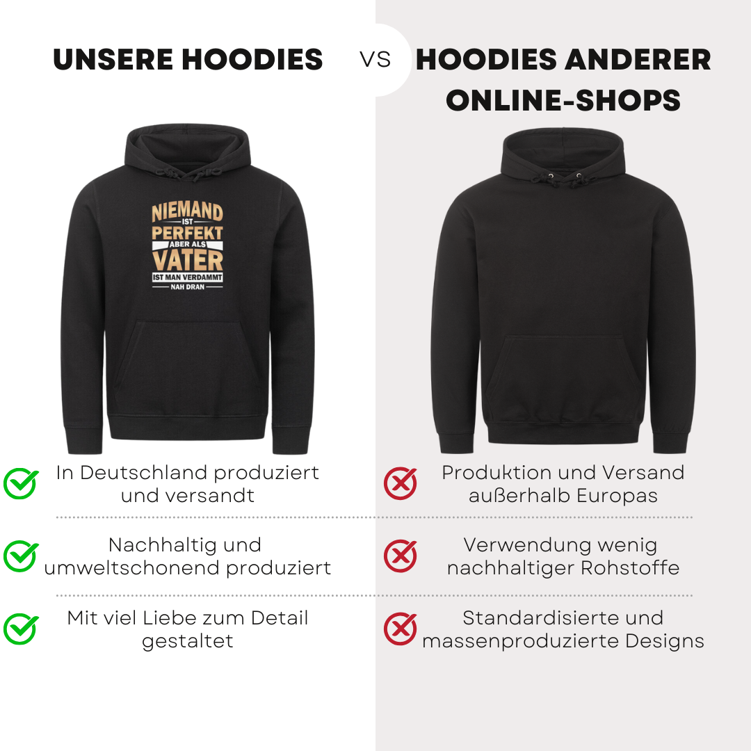 Niemand ist perfekt - Bio Hoodie