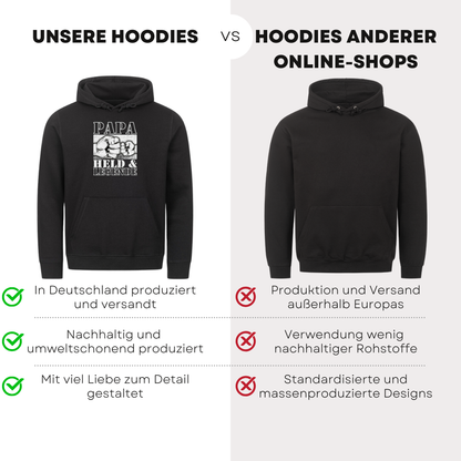 Papa Held & Legende - Bio Hoodie