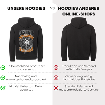 Väter diskutieren nicht - Bio Hoodie