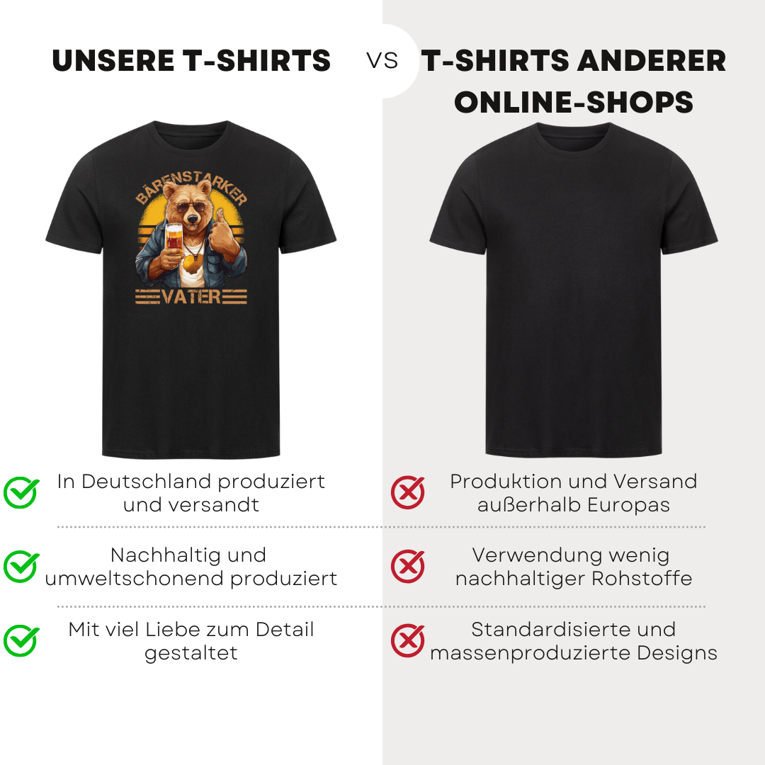 Bärenstarker Vater II - Bio T-Shirt