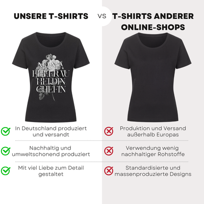 Mama Ehefrau Heldin Chefin - Bio T-Shirt