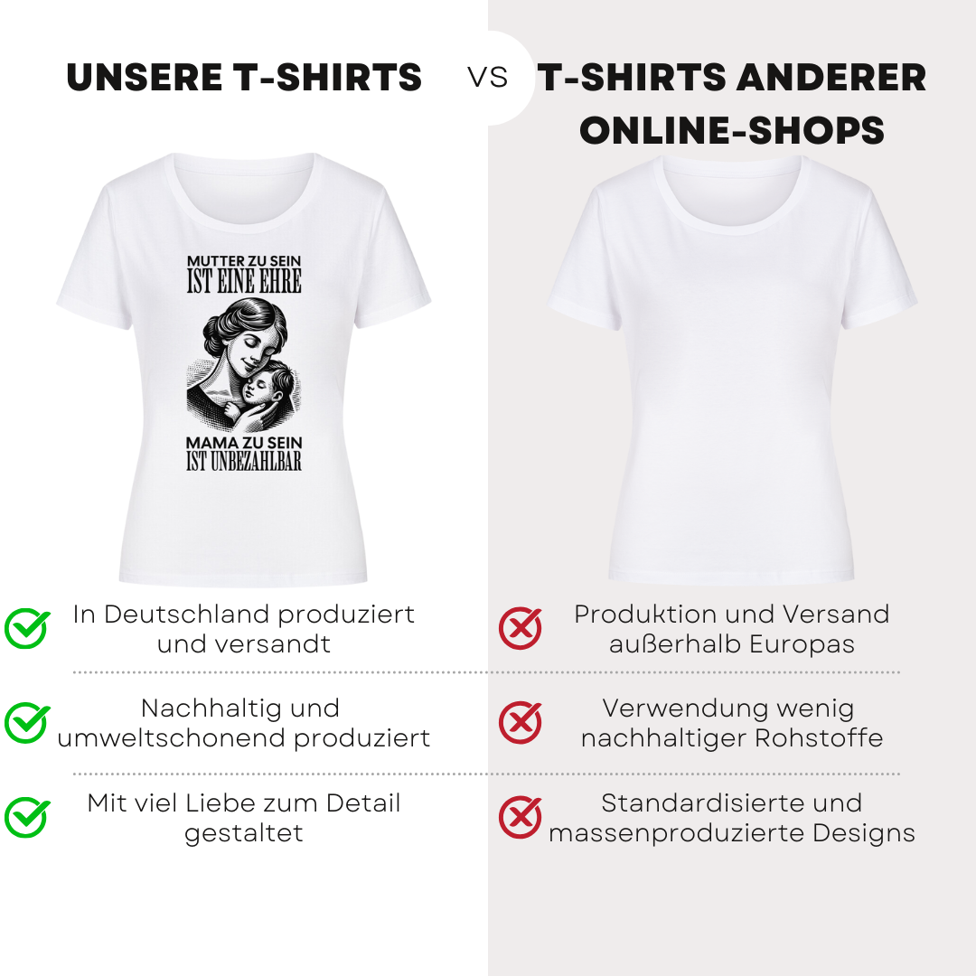 Mutter zu sein ist eine Ehre - Bio T-Shirt