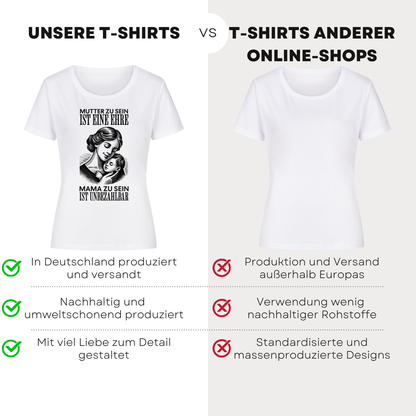 Mutter zu sein ist eine Ehre - Bio T-Shirt