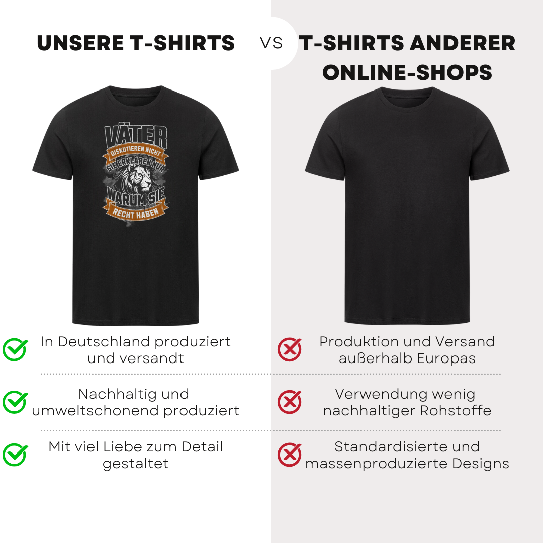 Väter diskutieren nicht II - Bio T-Shirt