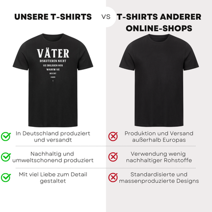 Väter diskutieren nicht III - Bio T-Shirt