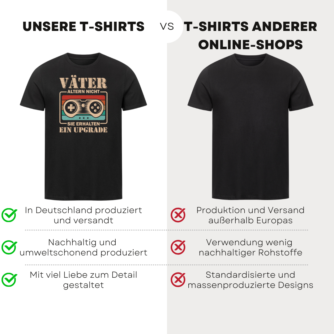 Väter altern nicht - Bio T-Shirt