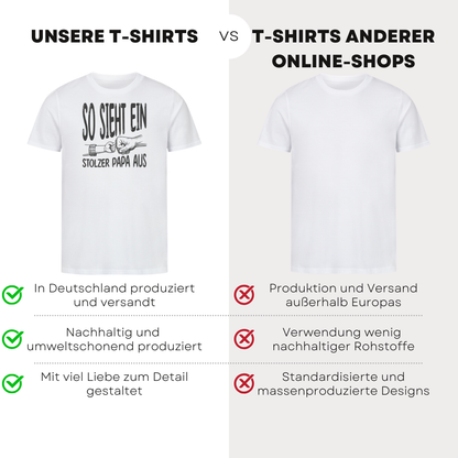 So sieht ein stolzer Papa aus II - Bio T-Shirt