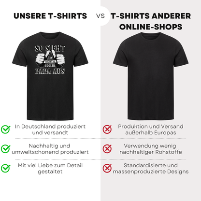 So sieht ein richtig cooler Papa aus - Bio T-Shirt