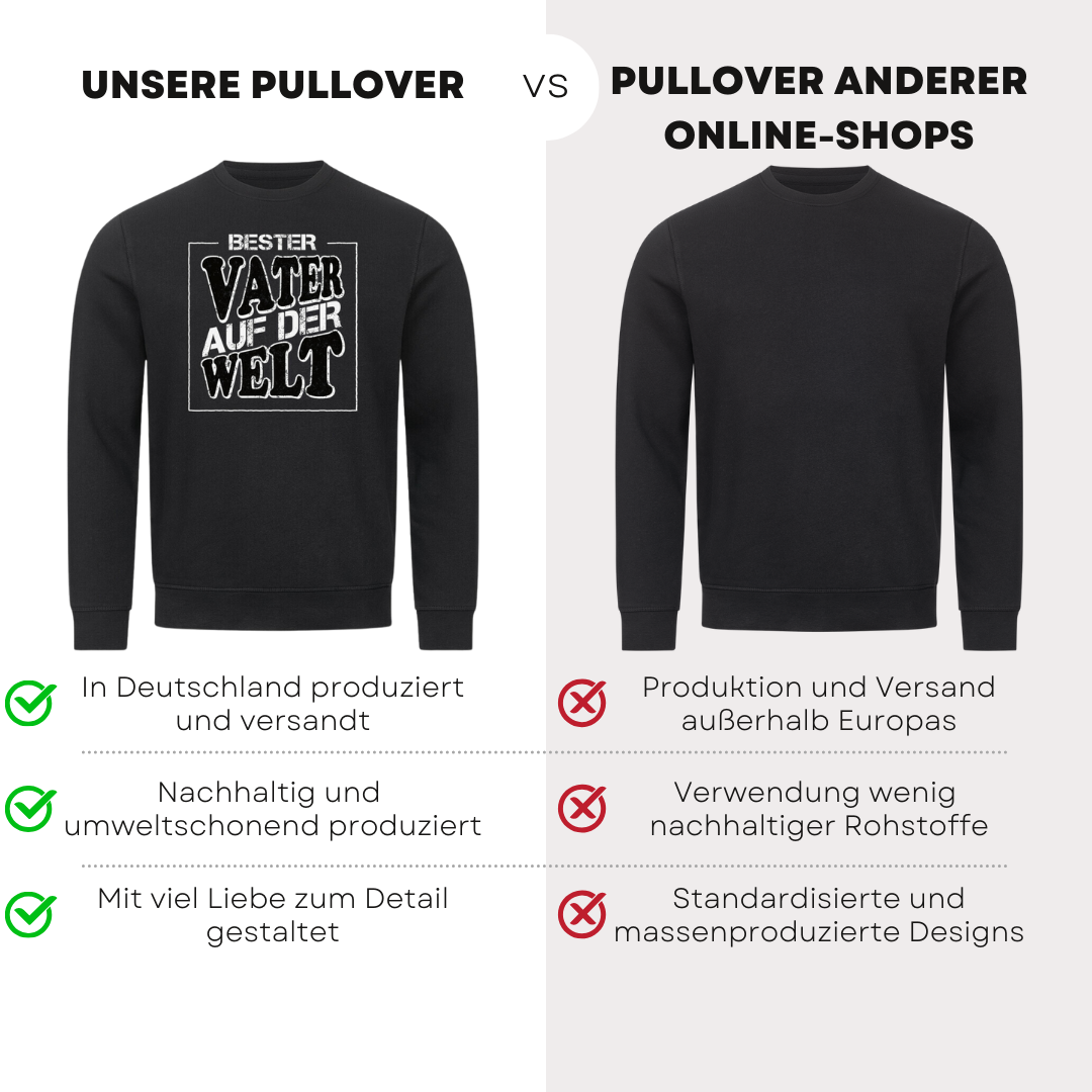 Bester Vater auf der Welt - Bio Pullover