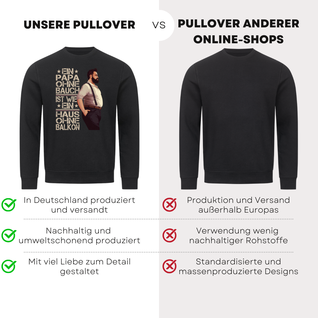 Ein Papa ohne Bauch - Bio Pullover