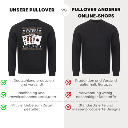 Erfolgsrezept eines Vater - Bio Pullover
