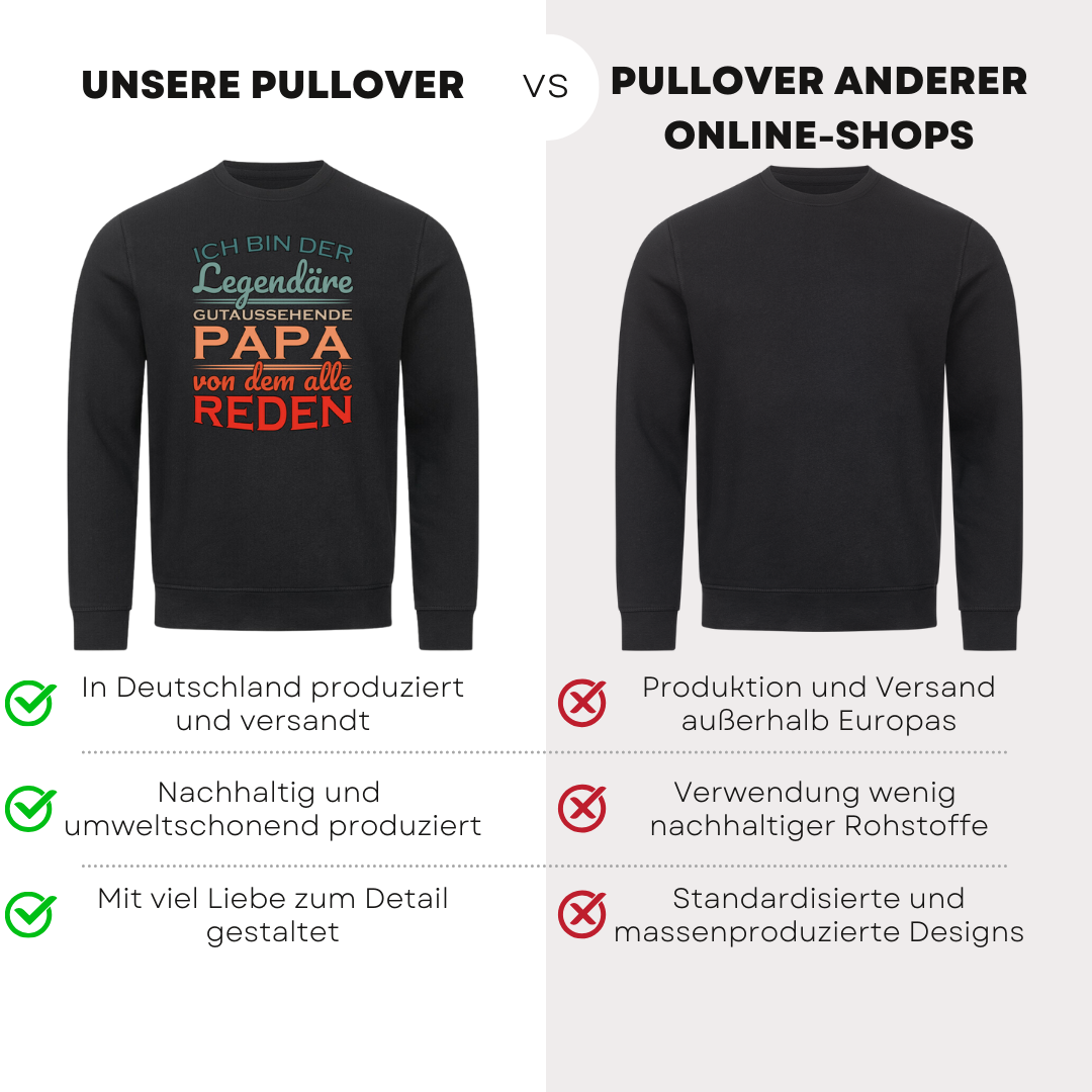 Legendärer Papa - Bio Pullover
