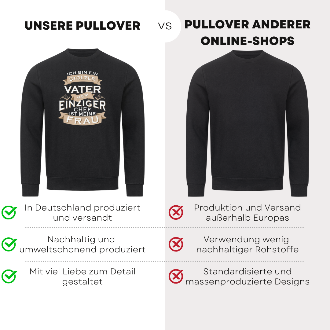 Ich bin ein stolzer Vater - Bio Pullover