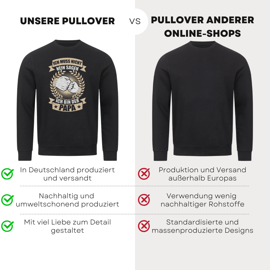 Ich muss nicht nein sagen - Bio Pullover
