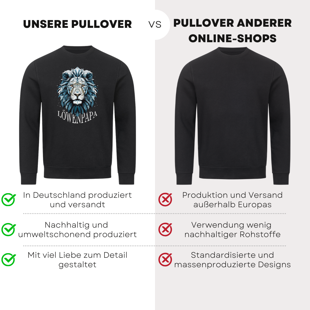 Löwenpapa II - Bio Pullover