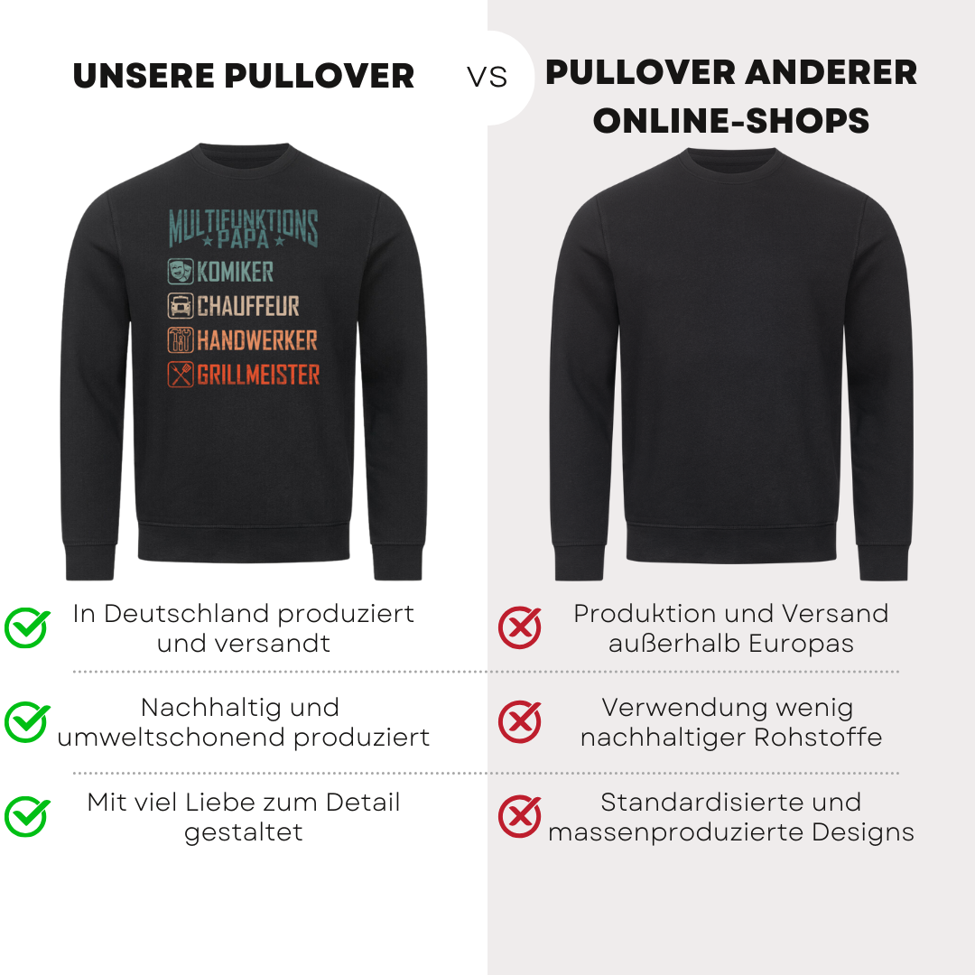 Multifunktionspapa Retro - Bio Pullover