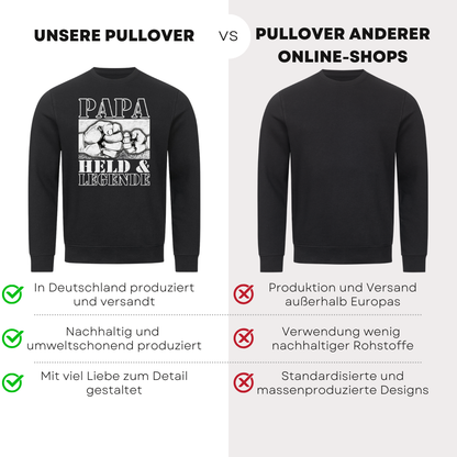 Papa Held & Legende - Bio Pullover