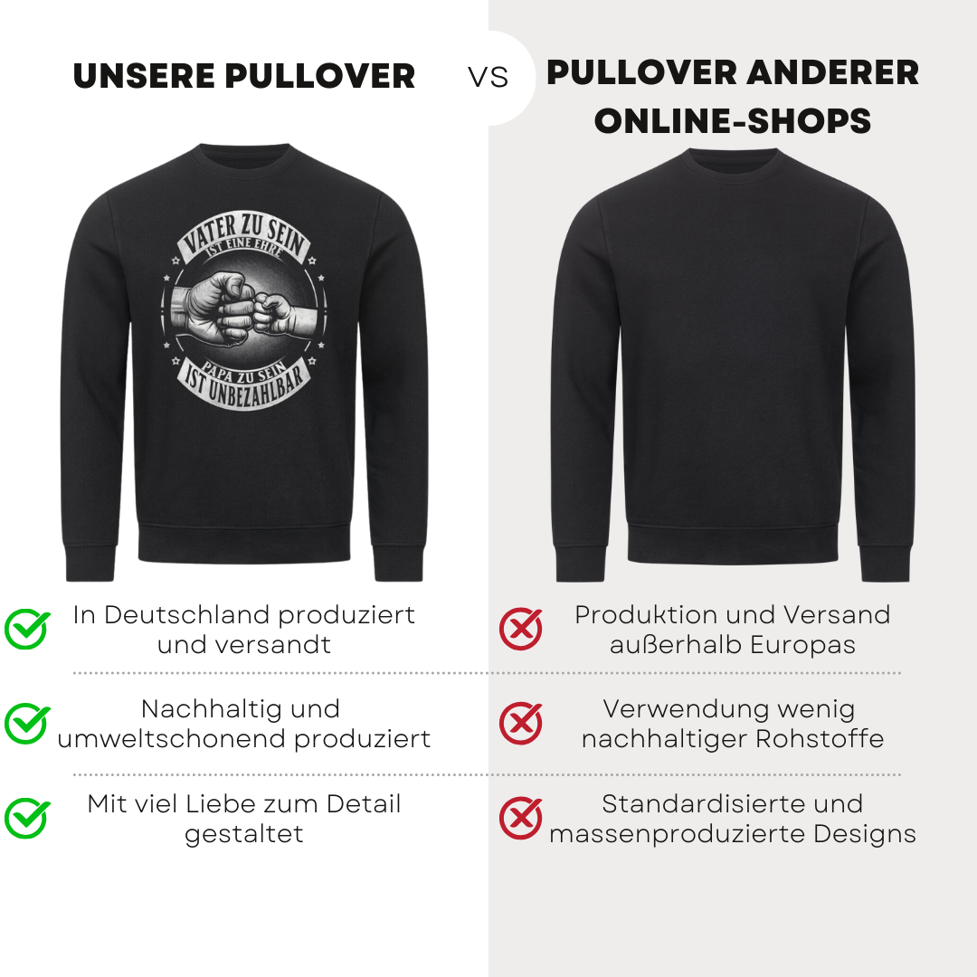 Vater zu sein ist eine Ehre - Bio Pullover