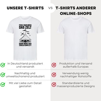 Fehlt nur noch das Zelt - Bio T-Shirt