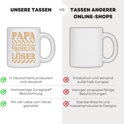 Papa professioneller Problemlöser - Tasse