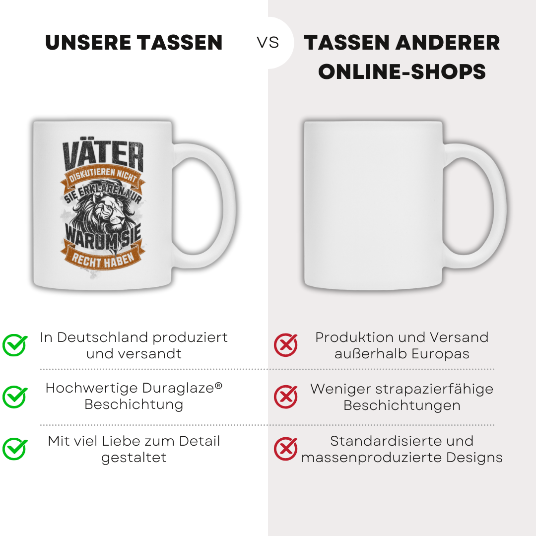 Väter diskutieren nicht - Tasse