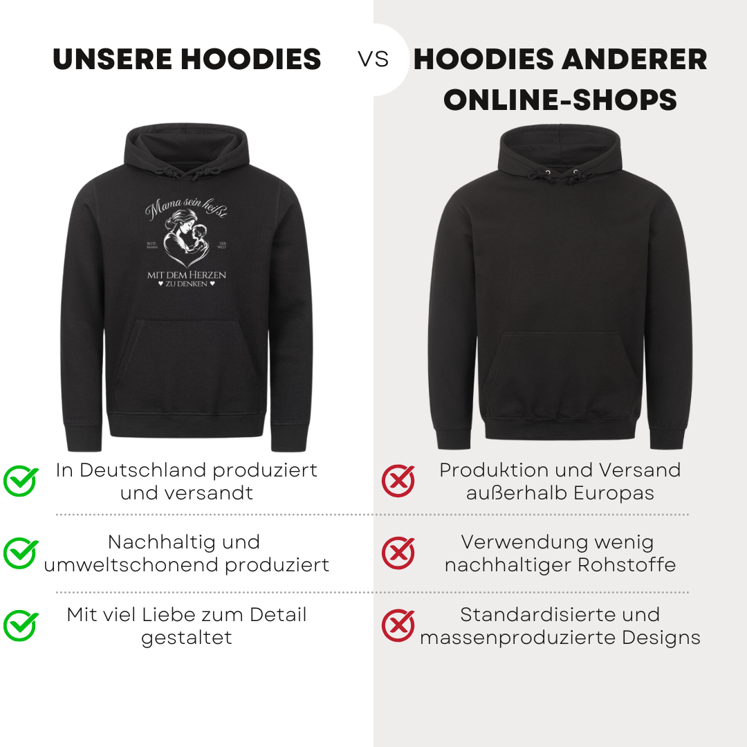 Mama sein heißt - Bio Hoodie