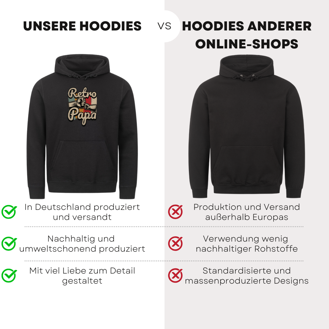 Retro Papa - Bio Hoodie
