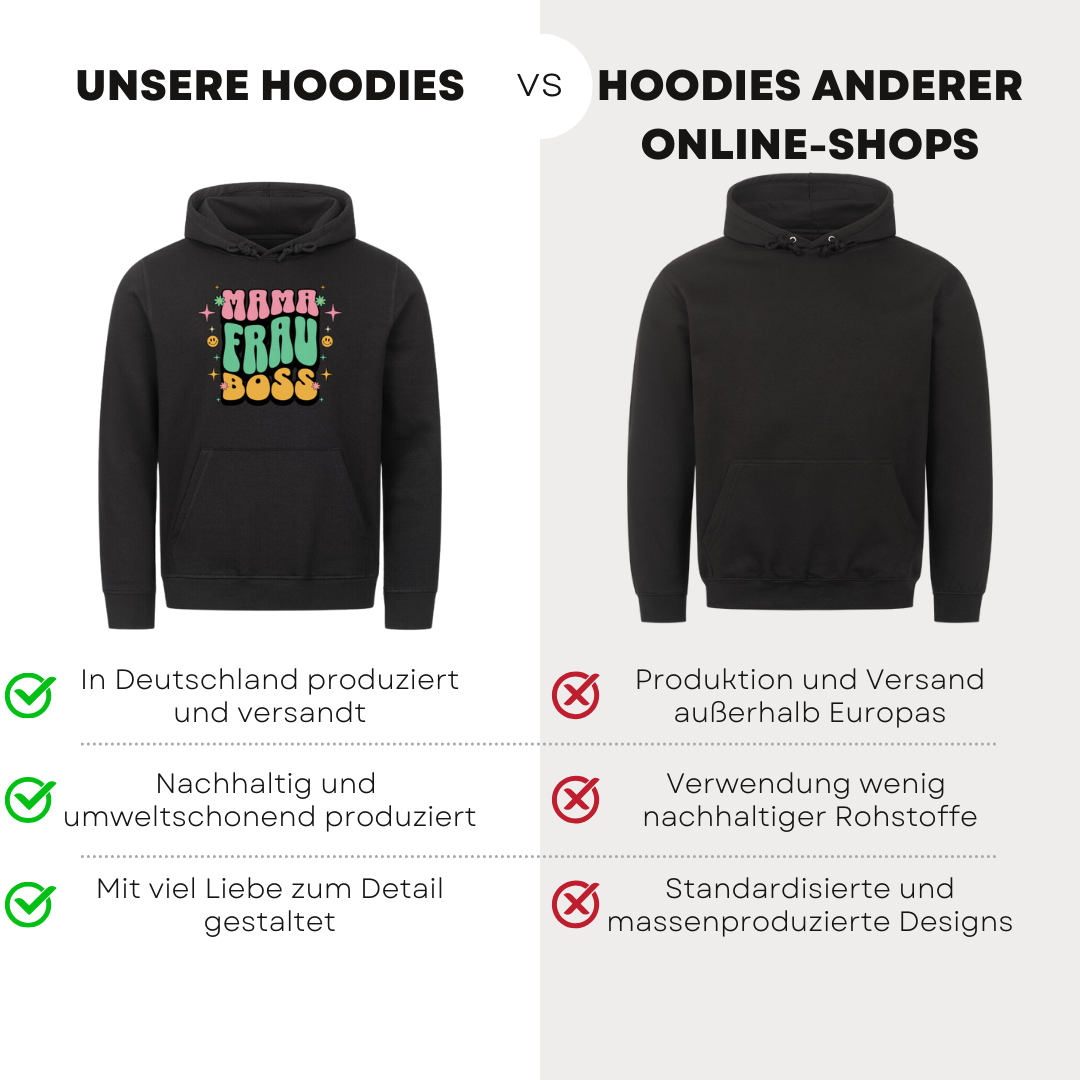 Mama Frau Boss - Bio Hoodie