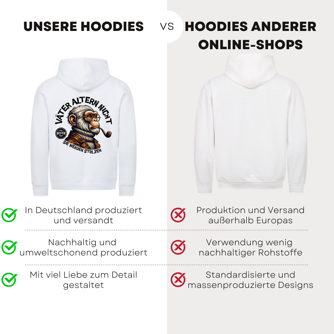 Väter altern nicht - Bio Hoodie